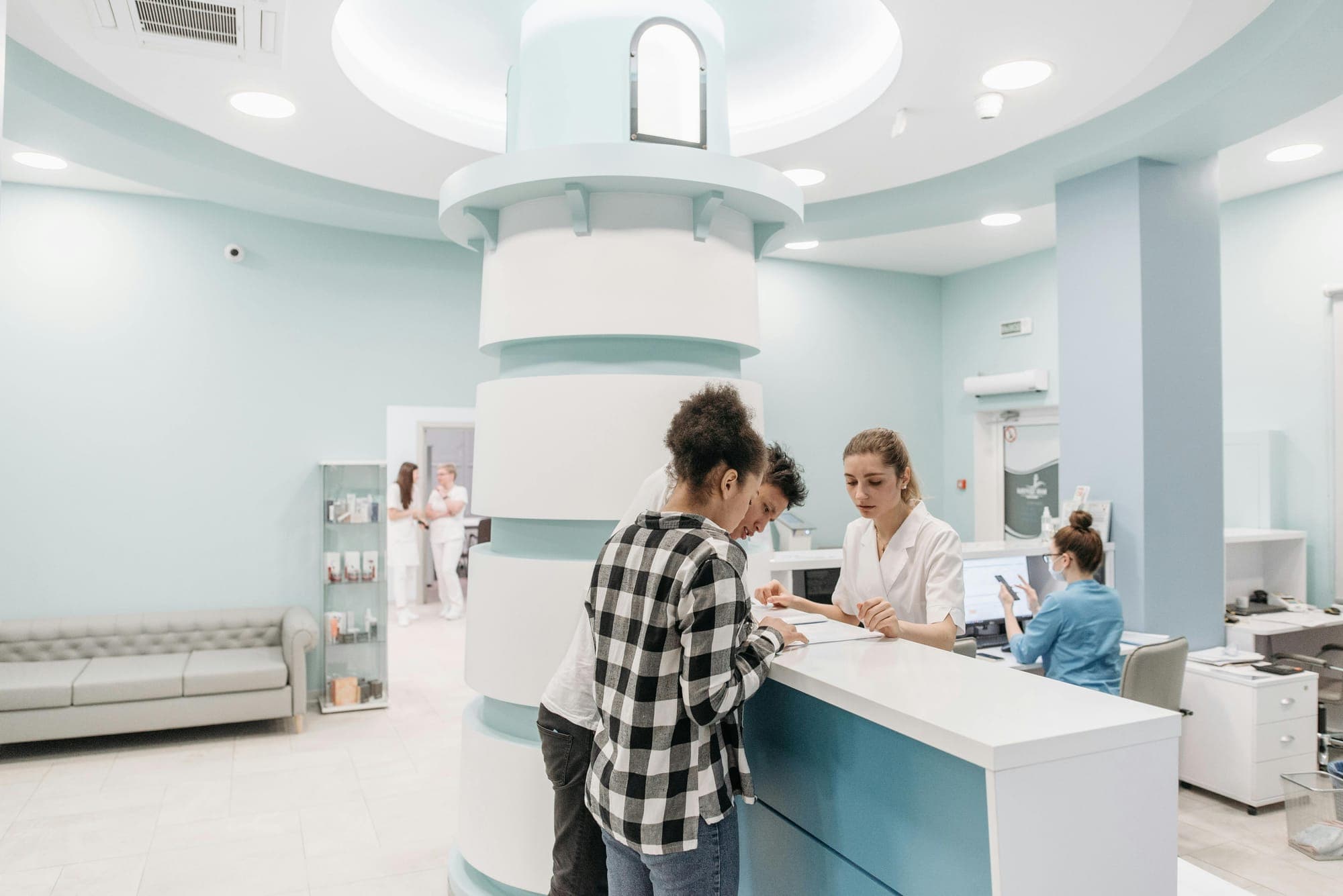Accueil d'une clinique